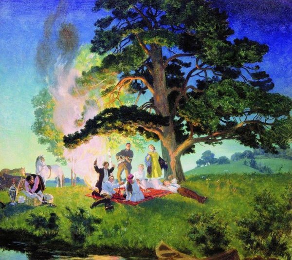 Картина художника Борис Михайлович Кустодиев