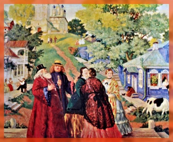 Кустодиев Березовая роща