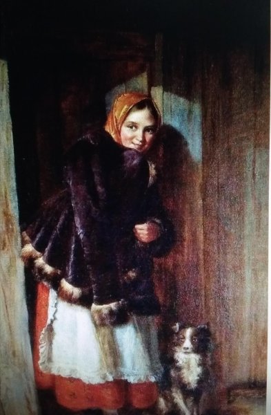 Николай Ефимович Рачков "у калитки" (1871) Третьяковская галерея