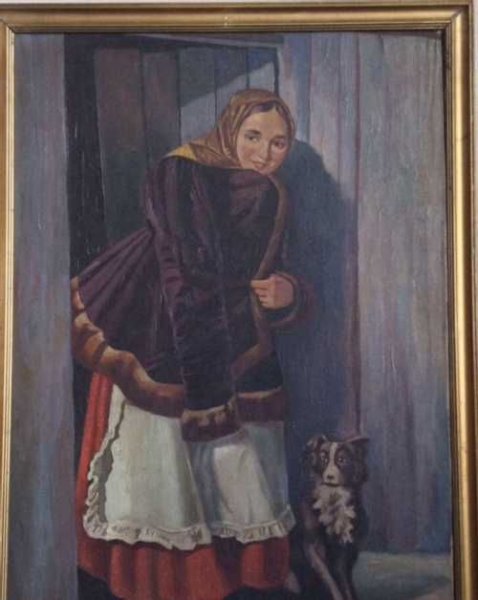 Николай Ефимович Рачков "у калитки" (1871) Третьяковская галерея