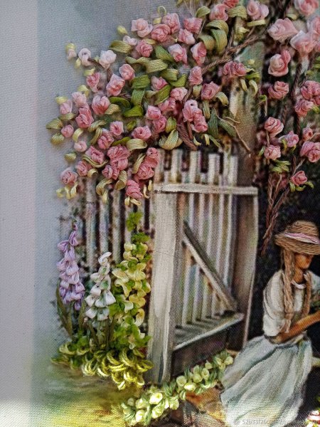 Деревянный забор живопись