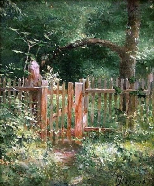 Забор живопись