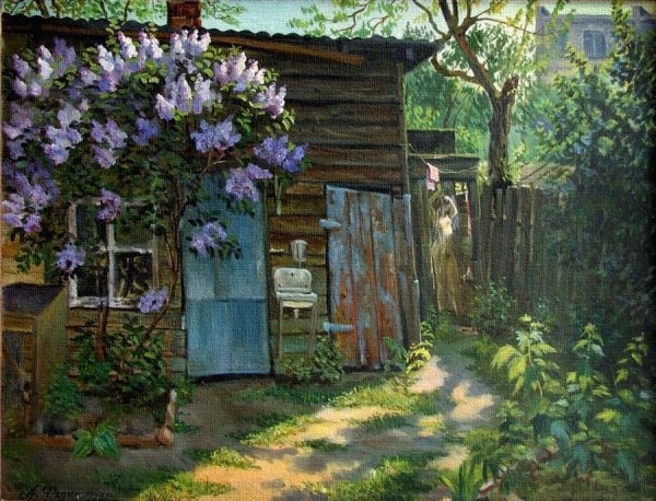 Художник Андрей Коркин деревня картины