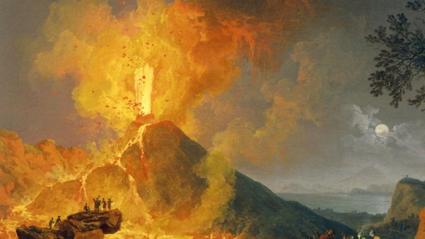 Джозеф Райт извержение Везувия