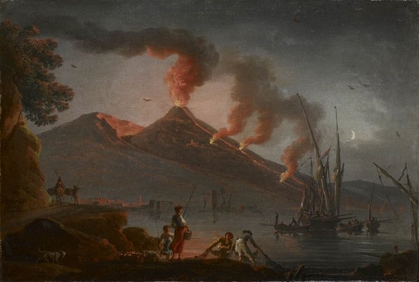 Извержение вулкана Везувий гибель Помпеи арт