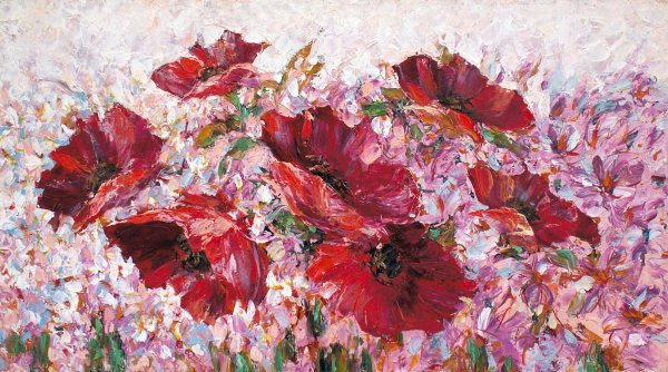 Живопись маслом цветы