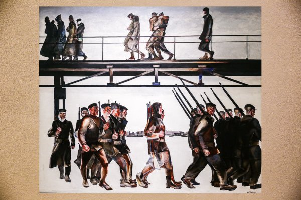 А. Дейнека. «Оборона Петрограда», 1928