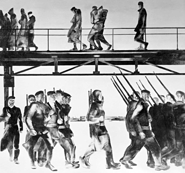 Александр Александрович Дейнека оборона Петрограда