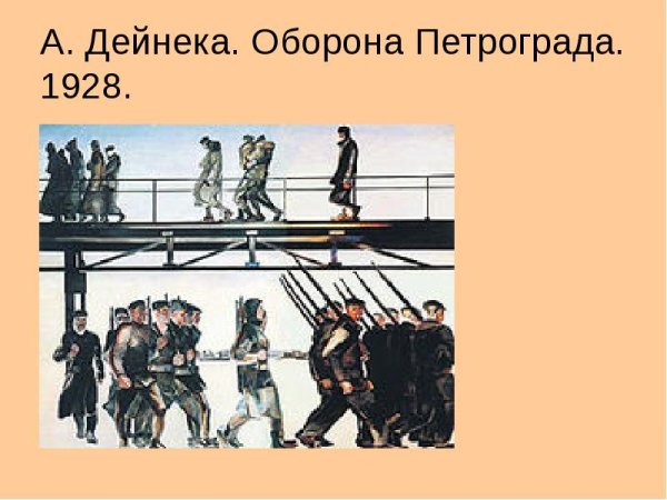 Александр Дейнека оборона Петрограда