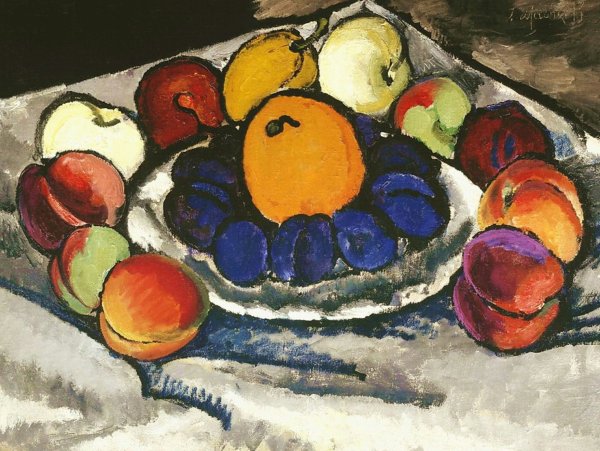 И.И. Машков. Синие сливы. 1910.