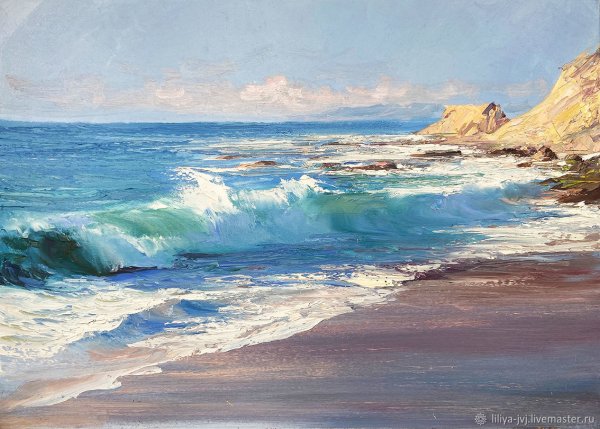 Морское побережье живопись