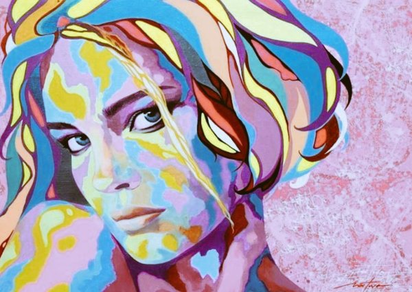 Разноцветный портрет