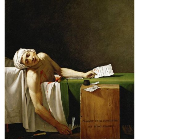 Смерть Марата картина Жак Луи Давид