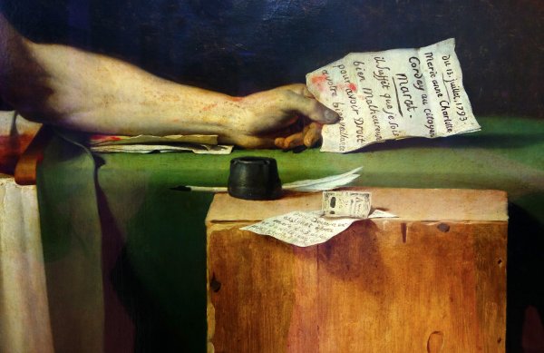 Смерть Марата описание картины