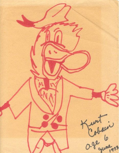 Рисунки Курта Кобейна которые он нарисовал