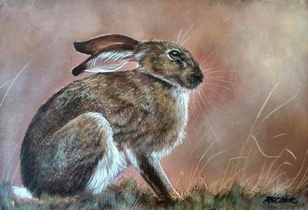 Зайка живопись