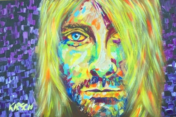 Курт Кобейн живопись