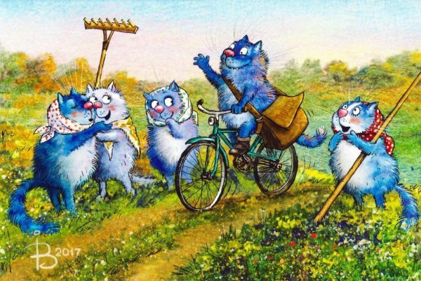 Голубые коты Ирины Зенюк