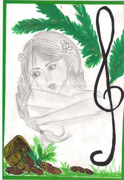 Иллюстрации к рассказу Паустовского корзина с еловыми шишками