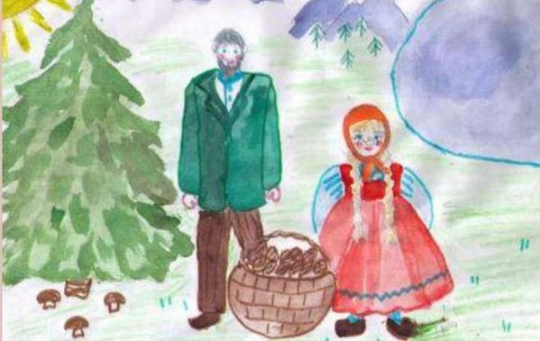 Паустовский корзина с еловыми шишками