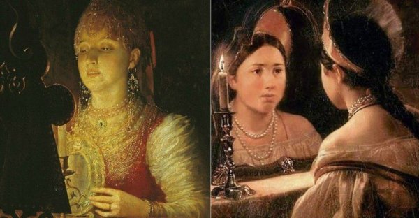 Брюллов гадающая Светлана картина