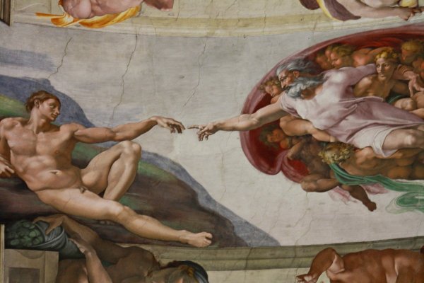 Микеланджело, «Сотворение Адама», 1508–1512