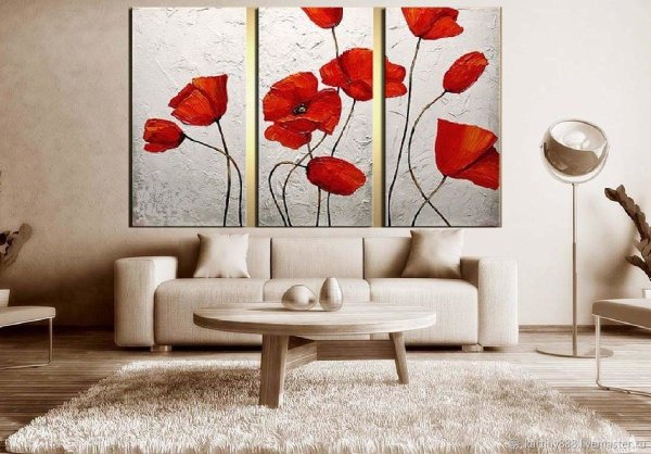 Интерьерная живопись триптих