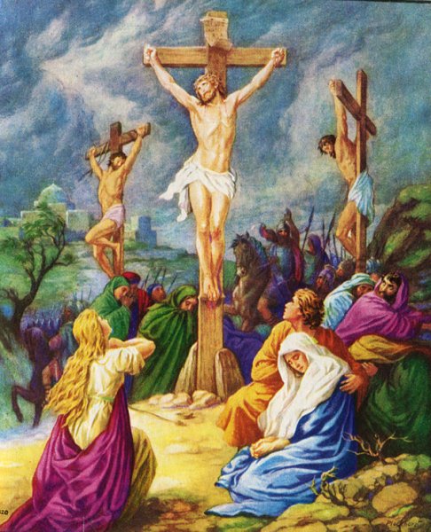 Распятие Иисуса Христа детская Библия