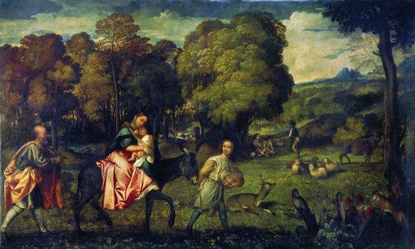 Тициан бегство в Египет 1508 г