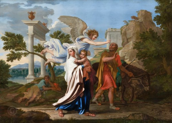 Картины Никола Пуссена бегство в Египет