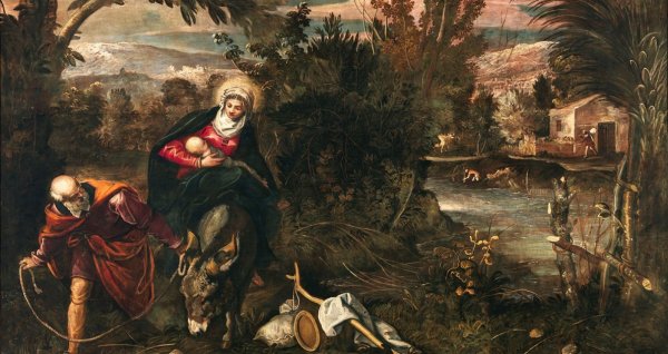 Якопо Тинторетто бегство в Египет