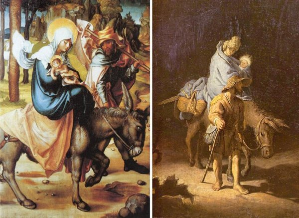 Иосиф и Мария бегство в Египет