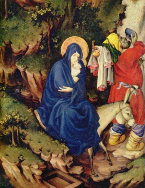 Бегство в Египет», мельхиором Брудерлам