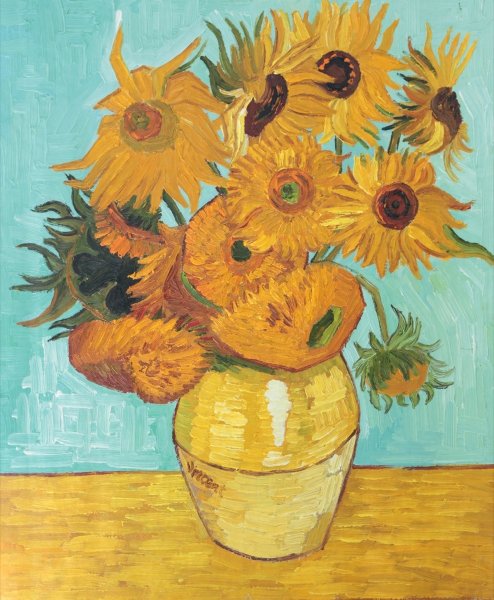 Ван Гог натюрморт с подсолнухами