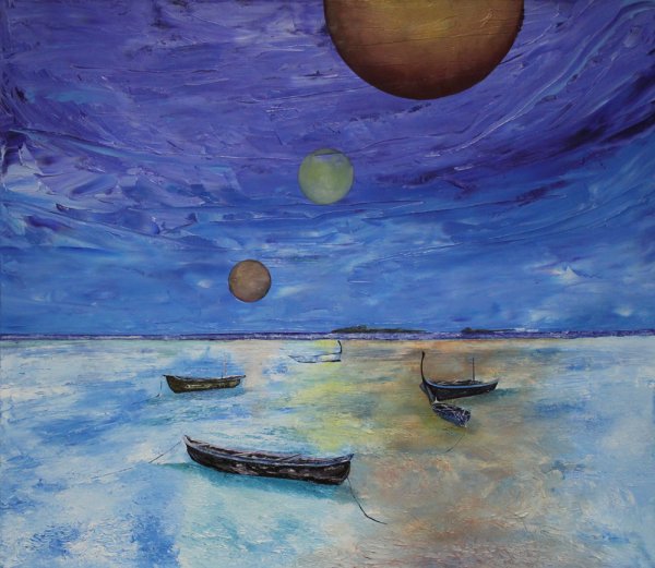 Луна в живописи