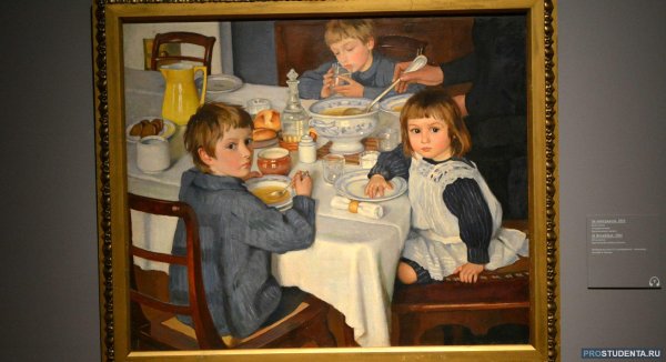 Зинаида Серебрякова за обедом