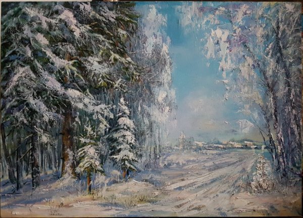 Иван Вельц зимний пейзаж Третьяковская галерея