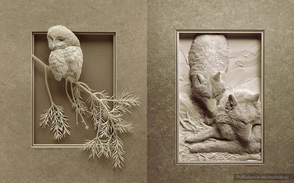 Картины из туалетной бумаги