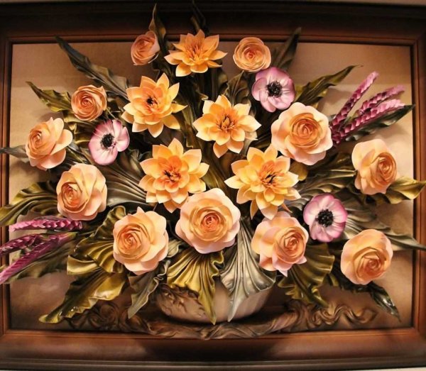 Цветочное панно