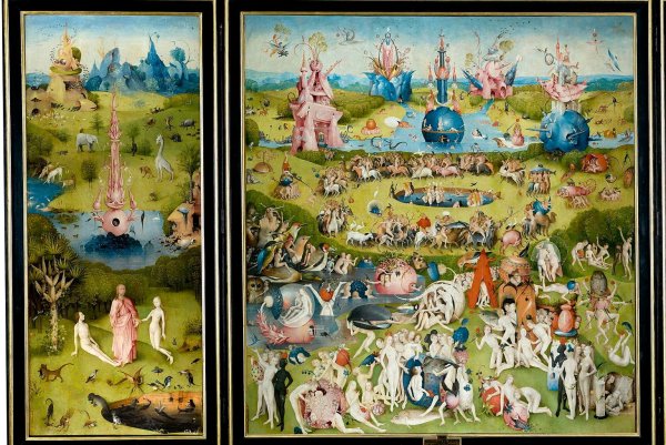 Босх искушение Святого Антония триптих