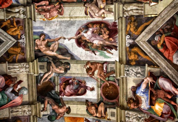 Сикстинская капелла Микеланджело Сотворение