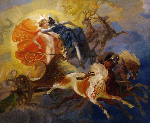 К. Брюллова («встреча Аполлона и Дианы»)