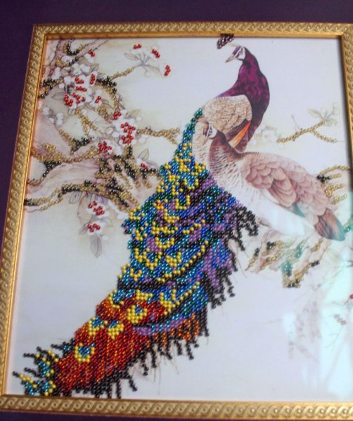 Вышивка бисером панно