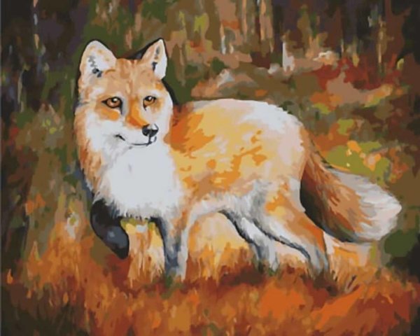 Картина лисы для детей
