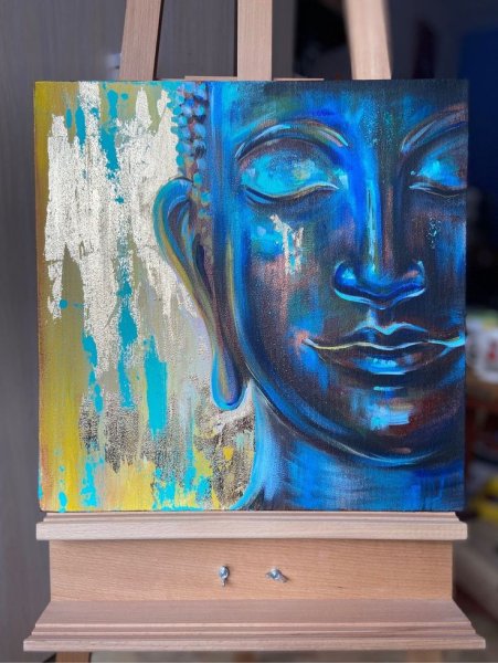 Живопись акрил интерьерный Будда