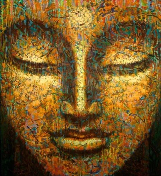 Будда картина лицо
