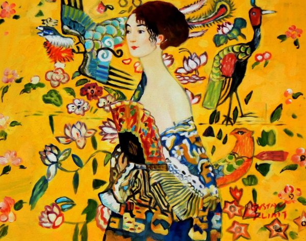 Густав климт дама с веером