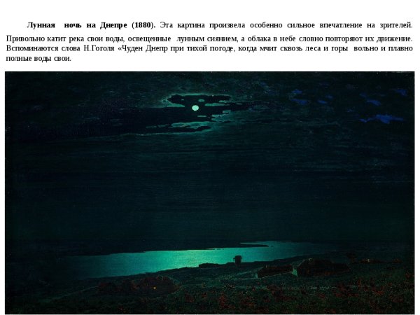 Куинджи Лунная ночь на Днепре