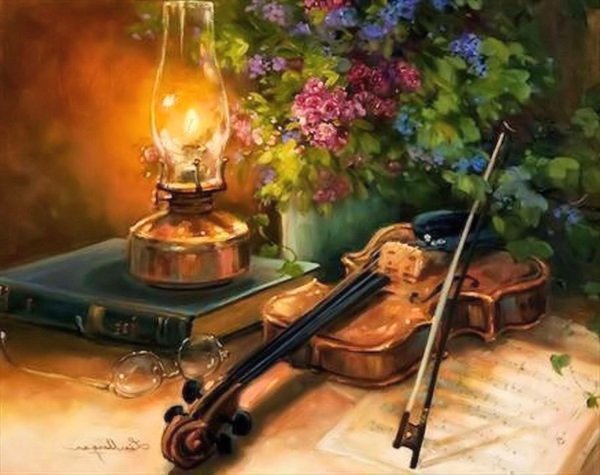 Натюрморт с музыкальными инструментами