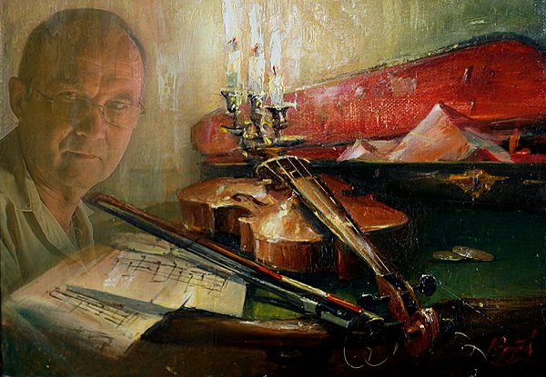 Скрипка живопись